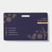 Badge Ordures de la Marine dorée (Arrière)