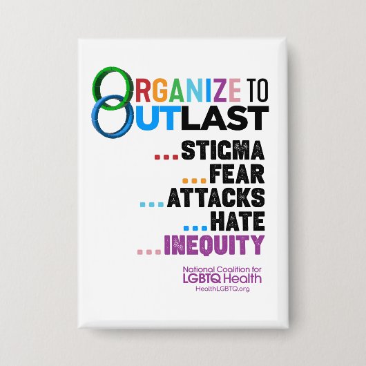 Badge Organize to Outlast Button (Recto)