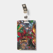 Badge ornements carrés (Arrière avec clip)