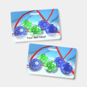 Badge ornements de Noël (Avant & arrière)