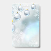 Badge ornements de Noël et flocons de neige (Arrière)