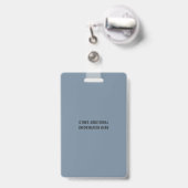 Badge Orthophoniste (Arrière avec rétractable)