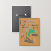 Badge Outils d'artisan (Recto/Verso)