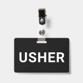 Badge Ouvreuse Noir (Avant avec clip)