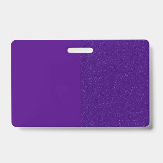 Badge Pailleté avec Séparation Verticale Violette  (Avant)