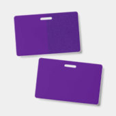 Badge Pailleté avec Séparation Verticale Violette  (Avant & arrière)