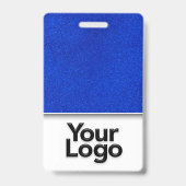 Badge Paillettes Professionnel Photo Nom de l'employé d' (Arrière)