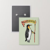 Badge Palaeeudyptes Pingouin disparu (Recto/Verso)