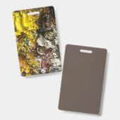 Badge Palette d'artiste #1 (Avant & arrière)