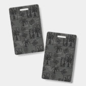 Badge Palm Tree Background Tropical Boho Decor (Avant & arrière)