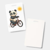 Badge Panda cyclant (Avant & arrière)