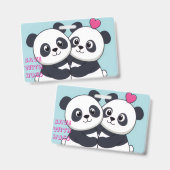 Badge Panda Hug Budget Notebook – Cute Planner for Savin (Recto et verso)