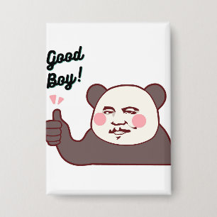 Badge Panda pouce levé mème drôle