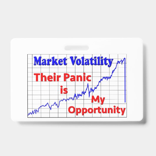 Badge Panique du marché stock (Avant)