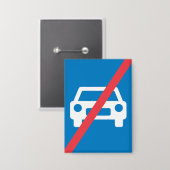 Badge Panneau de fin d'autoroute (Recto/Verso)