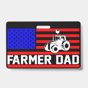 Badge Papa agriculteur