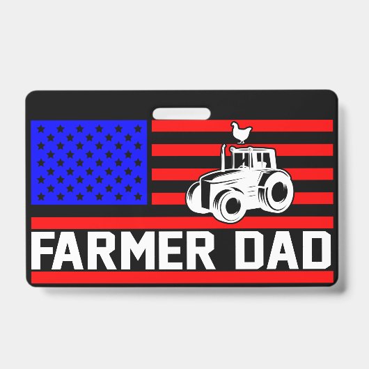 Badge Papa agriculteur (Avant)