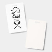 Badge Papa Chef (Avant & arrière)