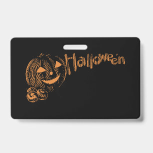 Badge Papa's Posse of Halloween Jack o Lanterns
