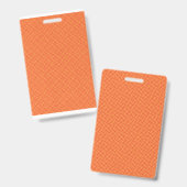 Badge Papier à envelopper avec un motif orange, re (Front & Back)