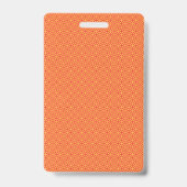 Badge Papier à envelopper avec un motif orange, re (Back)