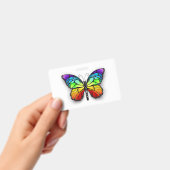 Badge Papillon arc-en-ciel monarque (Manuel / portable)