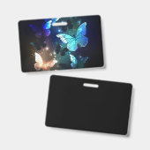 Badge Papillon de nuit voltigeant (Avant & arrière)