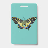 Badge Papillon jaune et noir (Dos)