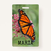 Badge Papillon monarque (Devant)