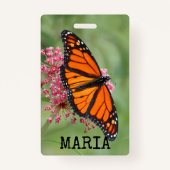 Badge Papillon monarque (Dos)