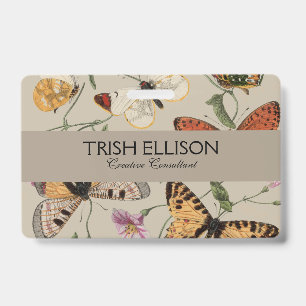 Badge Papillon Moth Nature Collection Dessin