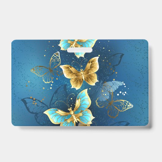 Badge Papillons dorés (Avant)