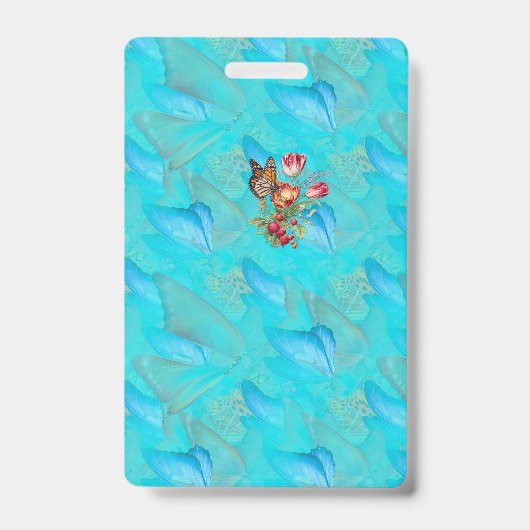 Badge Papillons mobiles abstraits (Avant)