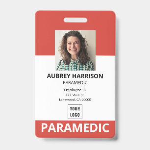 Badge Paramedic Simple Photo ID