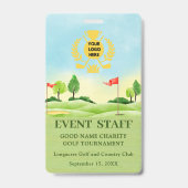 BADGE PARCOURS DE L'ÉVÉNEMENT DE GOLF  (Avant)