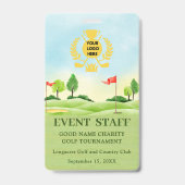 BADGE PARCOURS DE L'ÉVÉNEMENT DE GOLF  (Arrière)