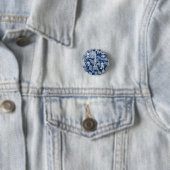 Badge Paris Tour Eiffel en toile bleue (En situation)