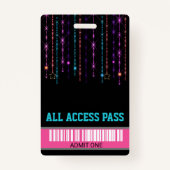 Badge Partie de patin de rouleau, passage de VIP, (Devant)