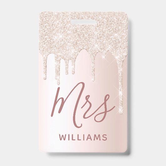 Badge Parties scintillant Enseignant de la conduite Nom  (Avant)