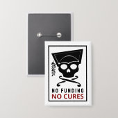 Badge Pas de financement, pas de remèdes (Recto/Verso)