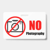 Badge Pas de photos ! (Arrière)