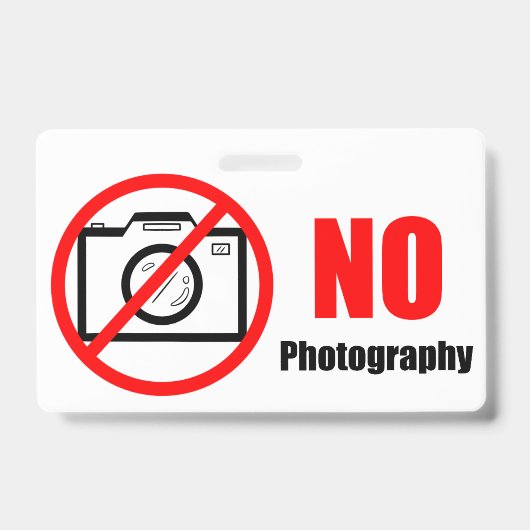 Badge Pas de photos ! (Avant)