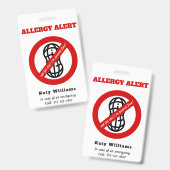 Badge Pas pour moi, je suis libre d'arachide ! Alerte d' (Avant & arrière)