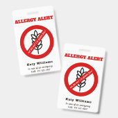 Badge Pas pour moi, je suis sans gluten ! Alerte Allergi (Avant & arrière)