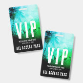 Badge Pass Accès Illimité Événement VIP (Avant & arrière)