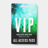 Badge Pass Accès Illimité Événement VIP (Arrière)