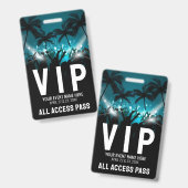 Badge Pass Accès Illimité Événement VIP (Avant & arrière)