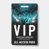 Badge Pass Accès Illimité Événement VIP (Arrière)