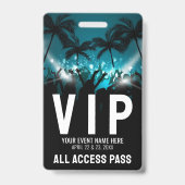 Badge Pass Accès Illimité Événement VIP (Avant)