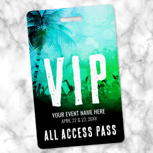 Badge Pass Accès Illimité Événement VIP